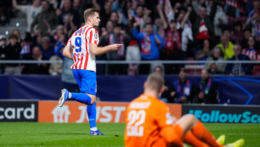 «Атлетико» — «Брюгге»: Лига чемпионов, ответный стыковой матч, видеообзор