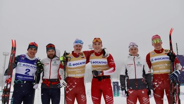 Большунов и Степанова остались без золота командного спринта. Александр и Вероника довольствуются бронзой