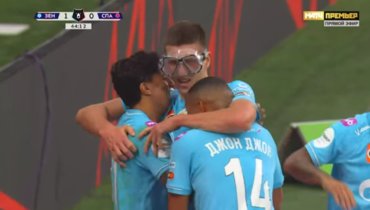 «Зенит» — «Спартак»: Соболев открыл счет с пенальти и отпраздновал в маске для плавания