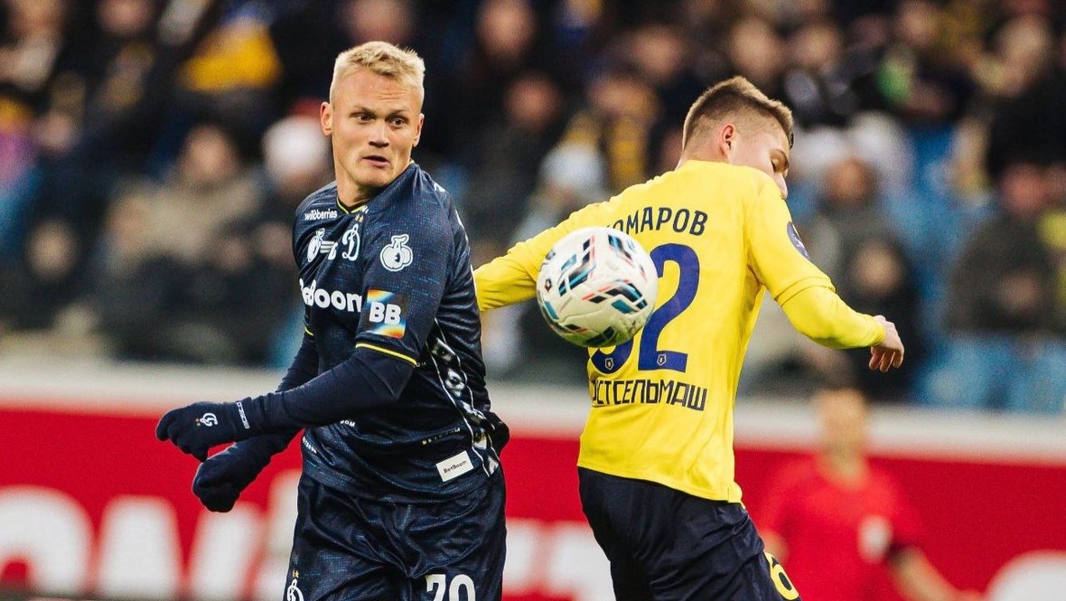 Ростов — Динамо: результат и обзор матча 21 тура РПЛ 14 марта 2026 — видео гола