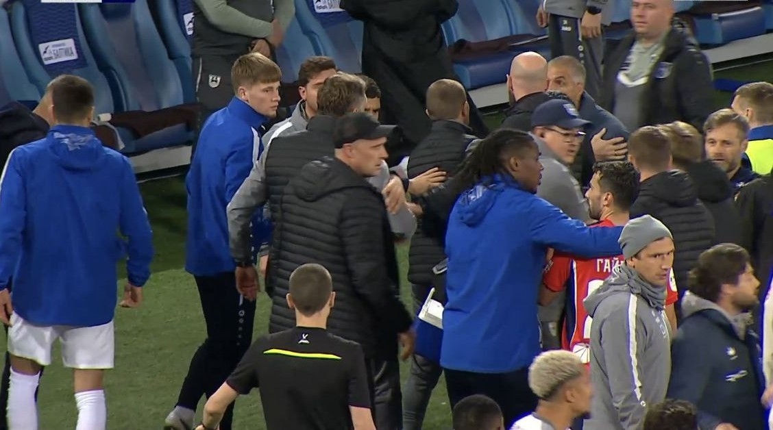 Балтика — ЦСКА: Талалаев и Челестини чуть не подрались в матче 21 тура РПЛ 14 марта 2026 года