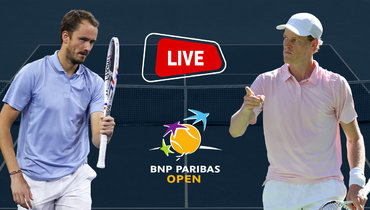 Даниил Медведев проиграл Яннику Синнеру: онлайн-трансляция финала турнира в Индиан-Уэллсе