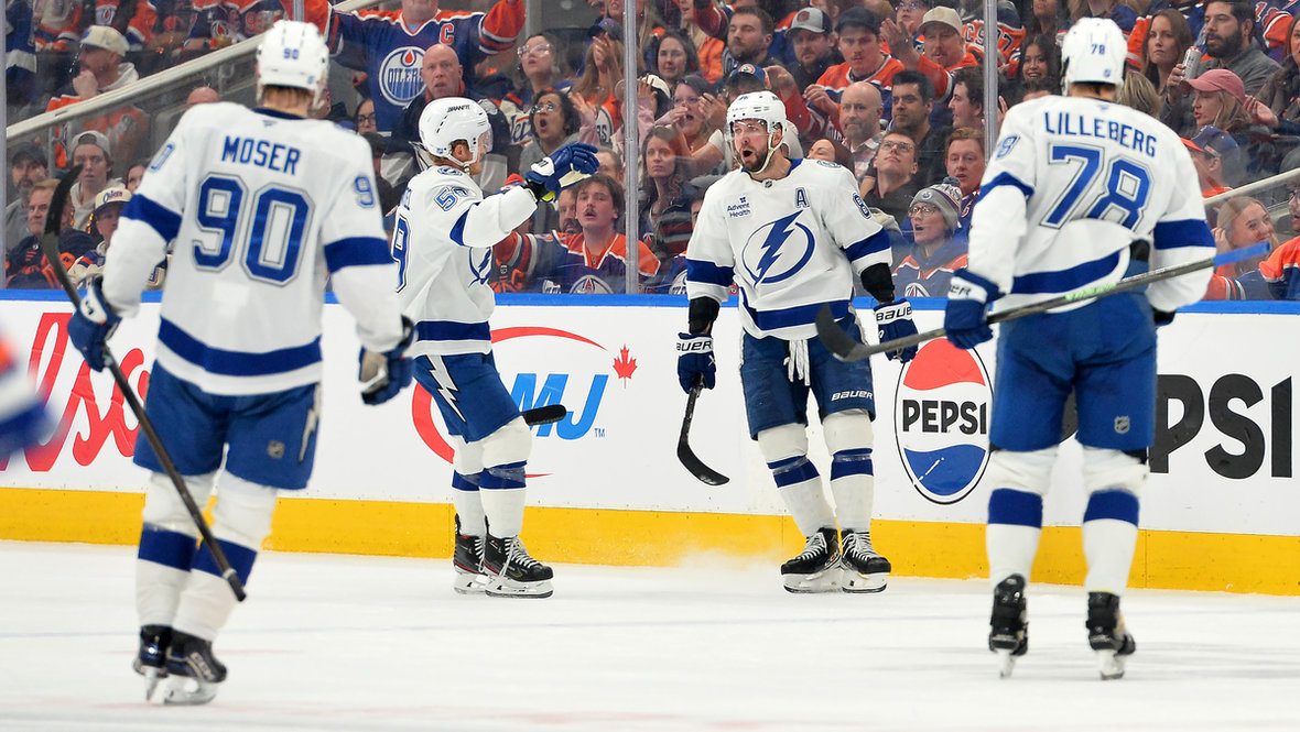 Эдмонтон — Тампа: Кучеров набрал 4 очка и возглавил список лучших бомбардиров сезона — обзор матча НХЛ 22 марта