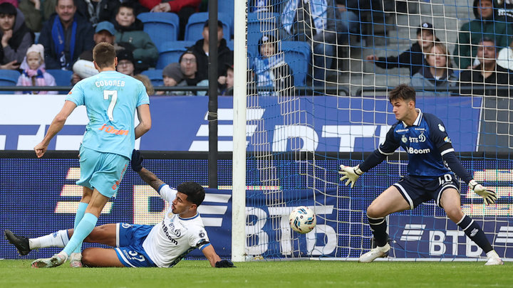 Соболев — в «Клубе 100»: забил победный гол «Динамо» и стал лучшим игроком матча