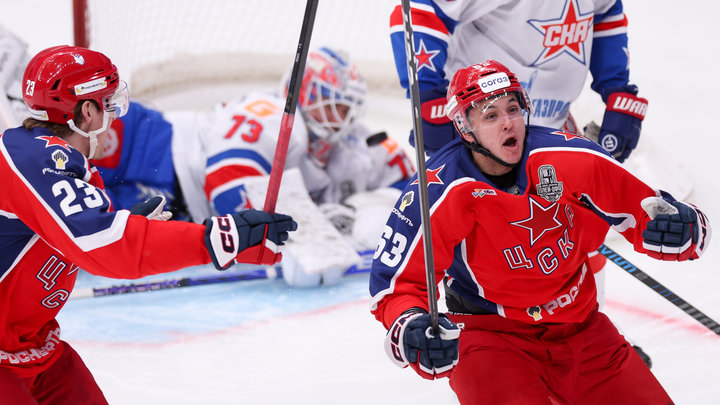 500 побед Никитина и много голов: ЦСКА во второй раз обыграл СКА