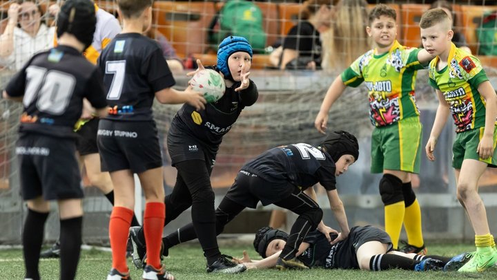 В Москве прошел второй тур соревнований по детскому регби
