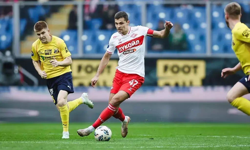 Спартак — Ростов: обзор и результат матча 24-го тура РПЛ 12 апреля 2026 года — видео голов