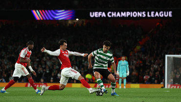 «Арсенал» — «Спортинг»: видеообзор матча Лиги чемпионов