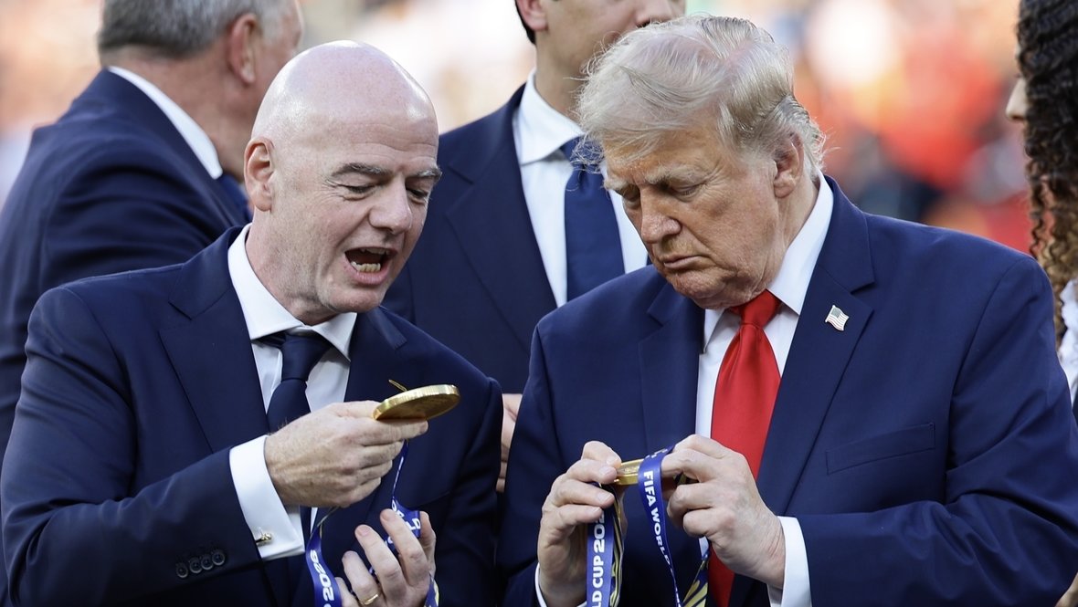 Джанни Инфантино и Дональд Трамп.