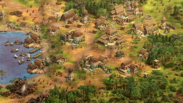 Лагерь одной из наций добавленных в The Last Chieftains для Age of Empires II.