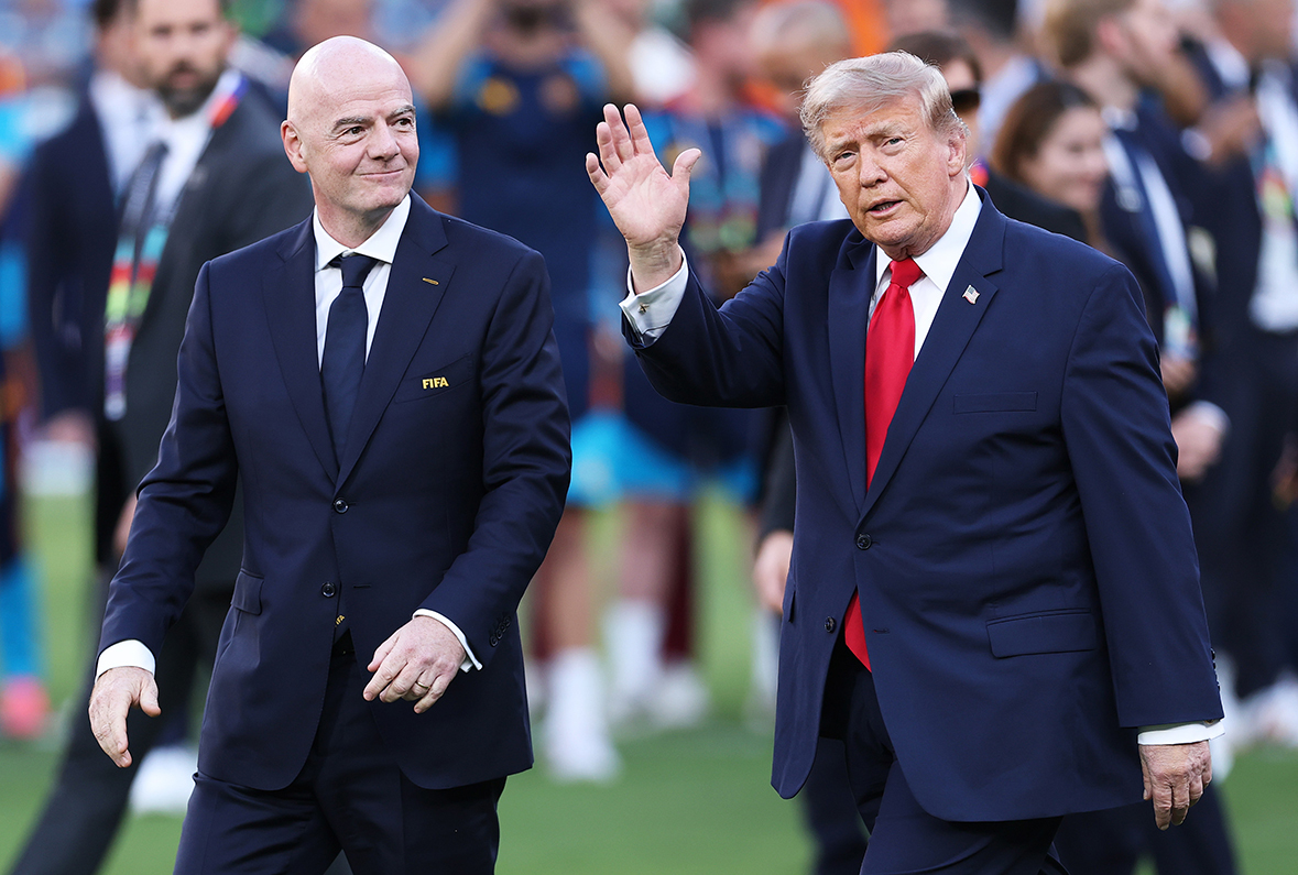 Джанни Инфантино и Дональд Трамп.