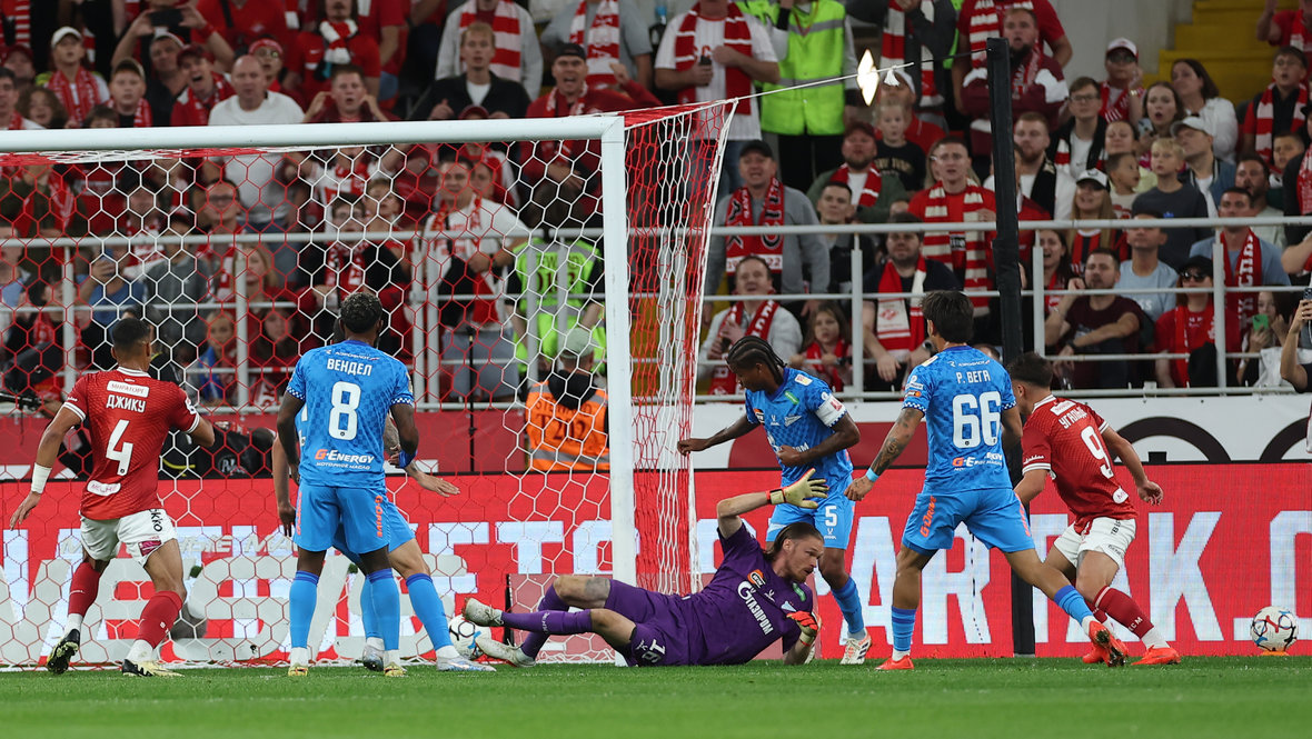 Спартак — Зенит: счет 2:0 и обзор матча 5-го тура РПЛ 23 августа 2026