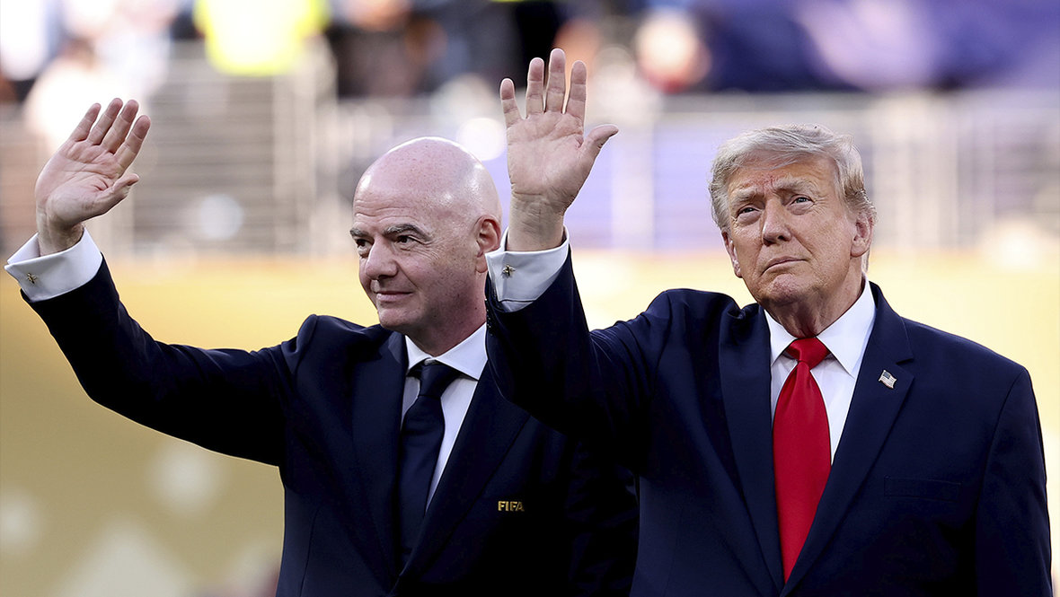 Джанни Инфантино и Дональд Трамп.