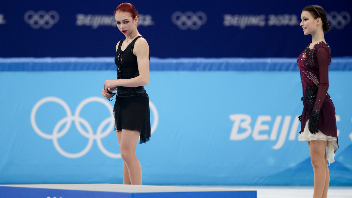 Александра Трусова и Анна Щербакова.