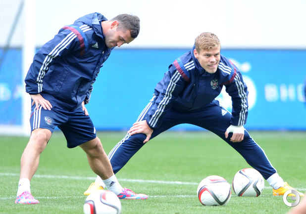 Сборная накануне вылета в Швецию