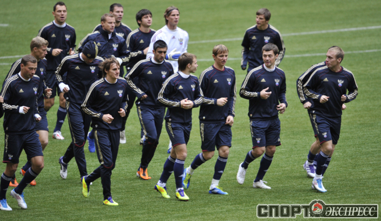 НА ТРЕНИРОВКЕ СБОРНОЙ РОССИИИ