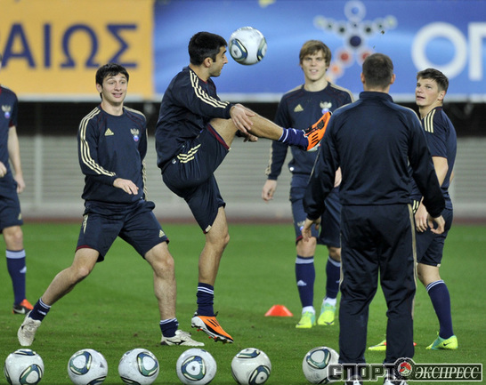 ТРЕНИРОВКА СБОРНОЙ РОССИИ В ГРЕЦИИ