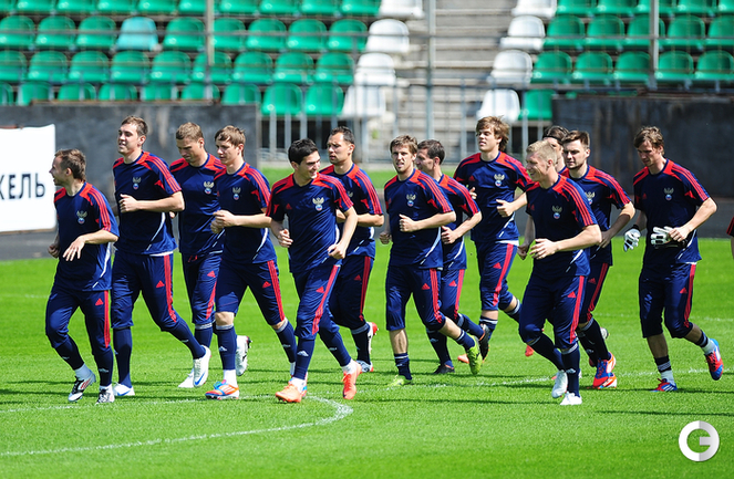 ТРЕНИРОВКА СБОРНОЙ РОССИИ