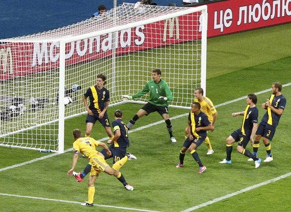ПОБЕДНЫЙ ДУБЛЬ ШЕВЧЕНКО В ВОРОТА ШВЕЦИИ