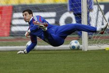 Сегодня. Москва. Лужники. Тренировка сборной России. В работе - Сослан ДЖАНАЕВ. Фото Александра ФЕДОРОВА, "СЭ"