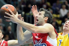 11 марта. Химки. "Химки" - "Олимпиакос" - 96:83. Теодорос ПАПАЛУКАС. Фото AFP