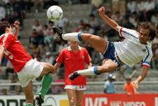 9 июня 1986 года. Леон. Венгрия - Франция - 0:3. Прощальный для капитана французов Мишеля ПЛАТИНИ чемпионат мира в Мексике-1986.