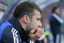 Алексей ЕРЕМЕНКО на скамейке запасных раменского "Сатурна". Фото Татьяны ДОРОГУТИНОЙ, "СЭ"