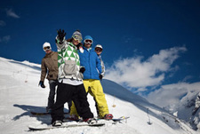 Сноуборд: попробуй сделать это… втроем!