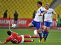 "Машина для убийств": динамовцы Кевин КУРАНЬИ и Андрей ВОРОНИН. Фото Алексея ИВАНОВА, "СЭ"