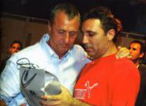 Йохан КРОЙФ и Христо СТОИЧКОВ. Фото из личного архива Христо СТОИЧКОВА