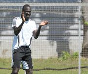 Полузащитник "Анжи" Ибра КЕБЕ. Фото Александра ФЕДОРОВА, "СЭ"