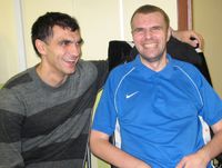 Суббота. Владимир ГАБУЛОВ и Вениамин МАНДРЫКИН. Фото Александра МАРТАНОВА.