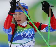 Февраль 2010 года. Ванкувер. Анна БУЛЫГИНА. Фото Александра ВИЛЬФА.