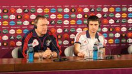 Пятница. Варшава. Пресс-конференция Дика АДВОКАТА и Алана ДЗАГОЕВА. Фото РФС.