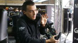 Вчера. Ле-Ман. Роман РУСИНОВ в боксах команды G-Drive by Signatech. Фото Кирилла КАЧНОВА ("СЭ").