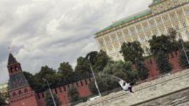 Вейкбординг у стен Кремля