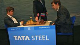 Карлсен выиграл у Карякина,  и возглавил гонку