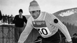 1972 год. Вячеслав ВЕДЕНИН на олимпийской лыжне в Саппоро. Фото Юрия ШАЛАМОВА.