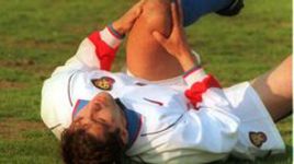 30 апреля 1997 года. Москва. Россия - Люксембург - 3:0. Травма Омари ТЕТРАДЗЕ.