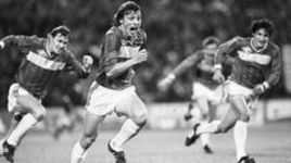 23 октября 1989 года. "Спартак" - "Динамо" (Киев) - 2:1. Гол Валерия ШМАРОВА на последней минуте принес "Спартаку" золотые медали.