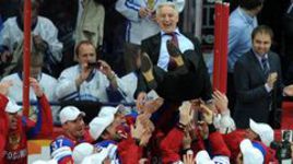 20 мая 2012 года. Россия - Словакия - 6:2. Зинэтула БИЛЯЛЕТДИНОВ привел российскую сборную к золоту ЧМ.