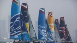 Третий этап Extreme Sailing Series российская Gazprom Team Russia начала нестабильно
