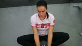 27 сентября 2013 года. Новогорск. Мария КОМИССАРОВА готовится к домашней Олимпиаде.