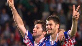 11 июля 1998 года. Париж. Хорватия - Голландия - 2:1. Звонимир БОБАН (справа) и Давор ШУКЕР - бронзовые призеры чемпионата мира.