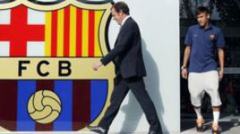 3 июня 2013 года. Барселона. Сандро РОССЕЛЬ и НЕЙМАР.