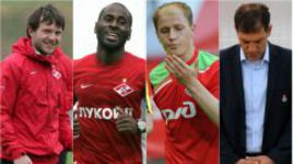 Слева направо: спартаковцы Иван САЕНКО и КВИНСИ, железнодорожники Сенияд ИБРИЧИЧ и Славен БИЛИЧ.