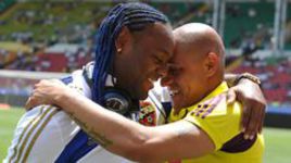 1 июня 2013 года. Грозный. Финал Кубка России. ЦСКА - "Анжи" - 1:1 (пенальти - 4:3). Армеец ВАГНЕР ЛАВ и махачкалинец РОБЕРТО КАРЛОС.