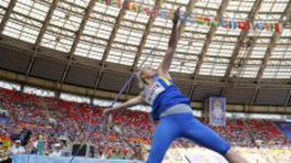 На чемпионате мира-2013 в Москве чемпионка Европы-2012 в метании копья Вера РЕБРИК не прошла квалификацию.