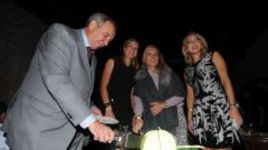 Октябрь. Москва. Шамиль ТАРПИЩЕВ, Екатерина МАКАРОВА, Светлана КУЗНЕЦОВА и Елена ВЕСНИНА на вечеринке перед началом "Кубка Кремля"-2014. .