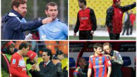 Андре ВИЛЛАШ-БОАШ и Александр КЕРЖАКОВ. Дмитрий АЛЕНИЧЕВ и Александр СТАРКОВ. Артем ДЗЮБА и Унаи ЭМЕРИ. Алан ДЗАГОЕВ и Леонид СЛУЦКИЙ.